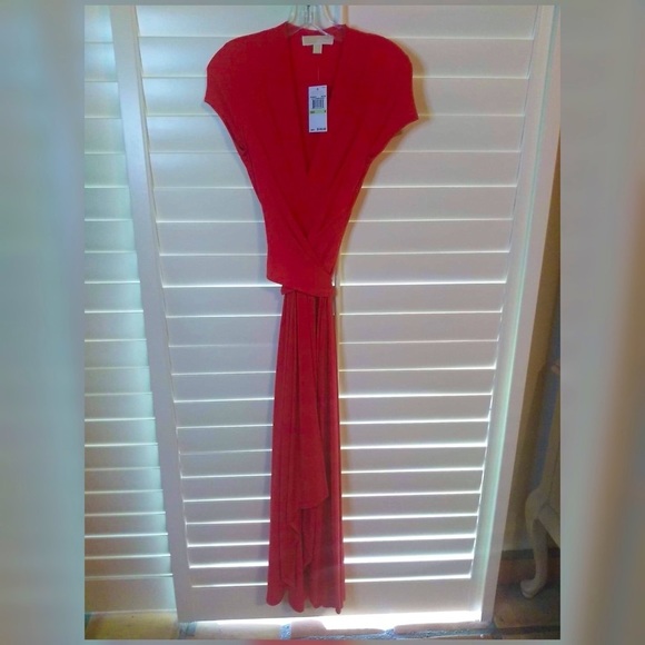 NWT Michael Kors V-Neck Wrap Dress - Picture 5 of 6